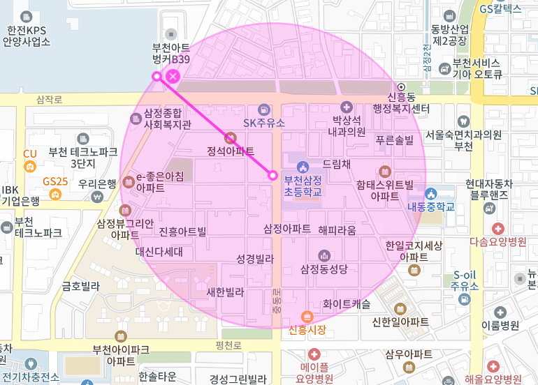 삼정동 월주차 _ 한전KPS 안양사업소, 부천 삼정초등학교 주변에 있는 월주차장 정보 궁금하시죠?