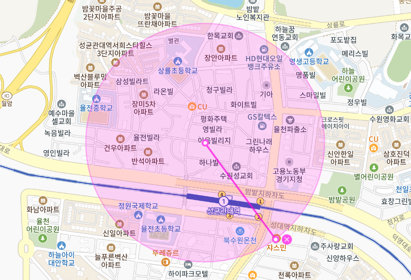 율전동 월주차 _ 성균관대역 4번 출구 근처에 나만 모르는 월주차장 알고 싶다면?
