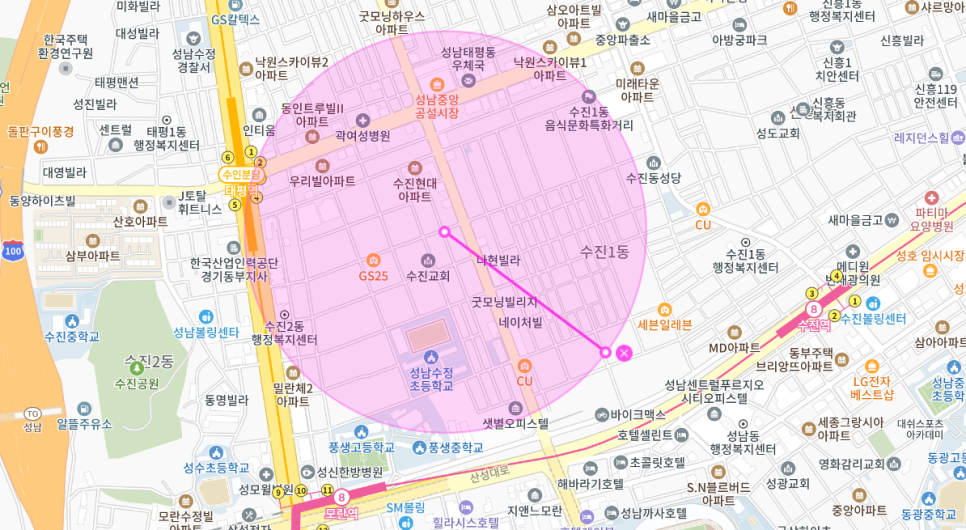 수진동 월주차 _ 태평역 4번 출구에서 5분! 월주차장 알려드립니다.