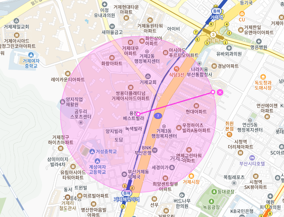 거제동 _ 거제해맞이역 1번 출구에서 5분 안에 도착이 가능한 월주차장 소식!!!!!