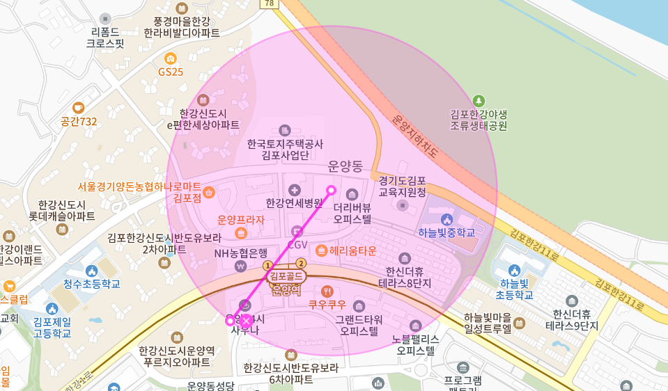 김포시 운양동 월주차 _ 운양역 2번 출구에서 2분 걸리는 월주차장이 있다고?????