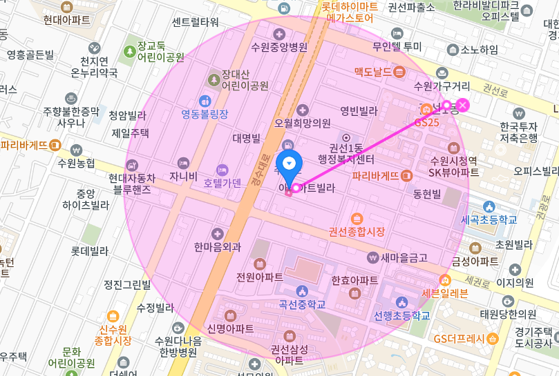 권선동 월주차장 _  수원시 권선1동 행정복지센터 주변에 있는 월주차장 필요하시나요?