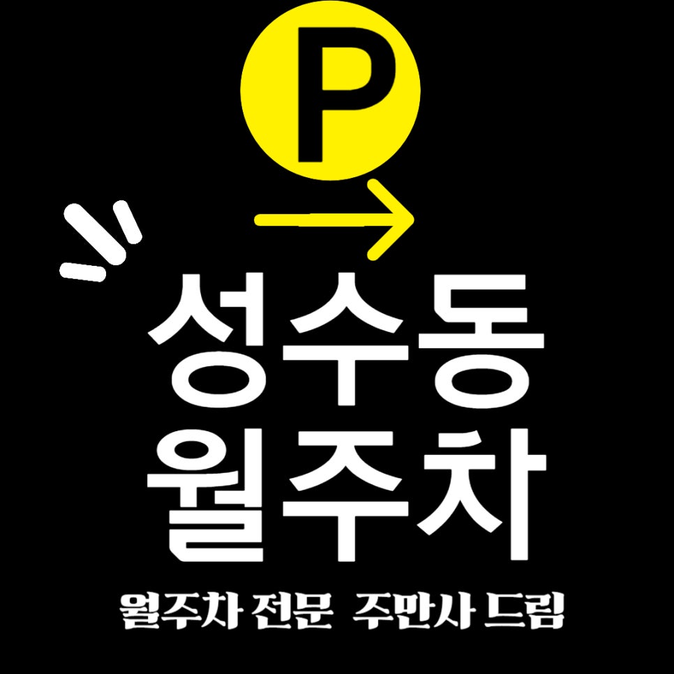 성수동 월주차장 _ 성수동 가성비 월주차 대표 이미지