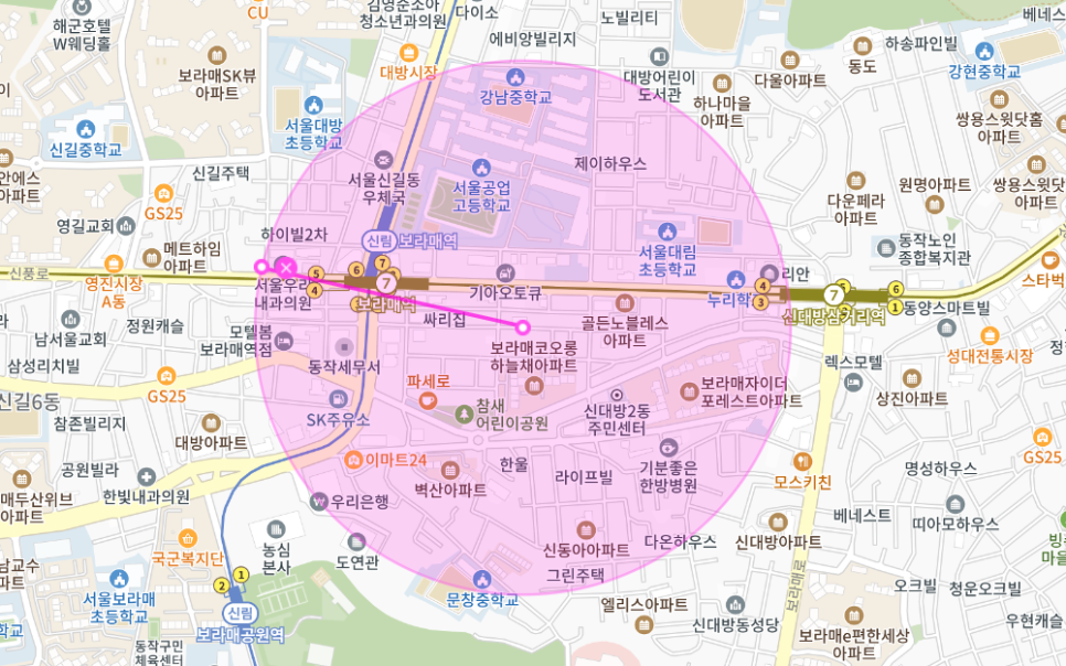 보라매역 월주차_ 보라색 독수리가 생각나는 보라매역에서 2분 걸리는 월주차장