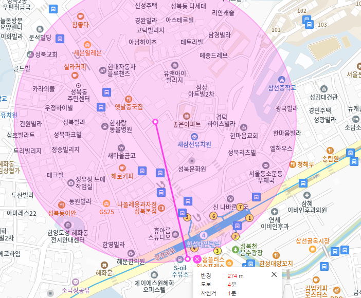 성북동 월주차_한성대 입구 근처 자주식 단일 주차장