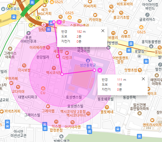 합정역 월주차 _ 합정역 성산중학교와 지하철 사이 월 주차장