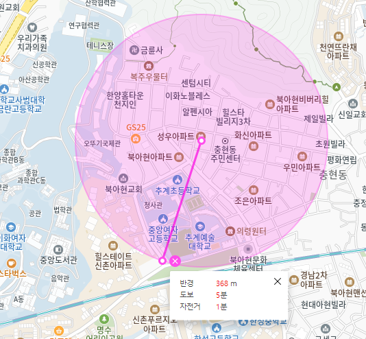충현동 월주차 _  학교 근처 단일 주차장