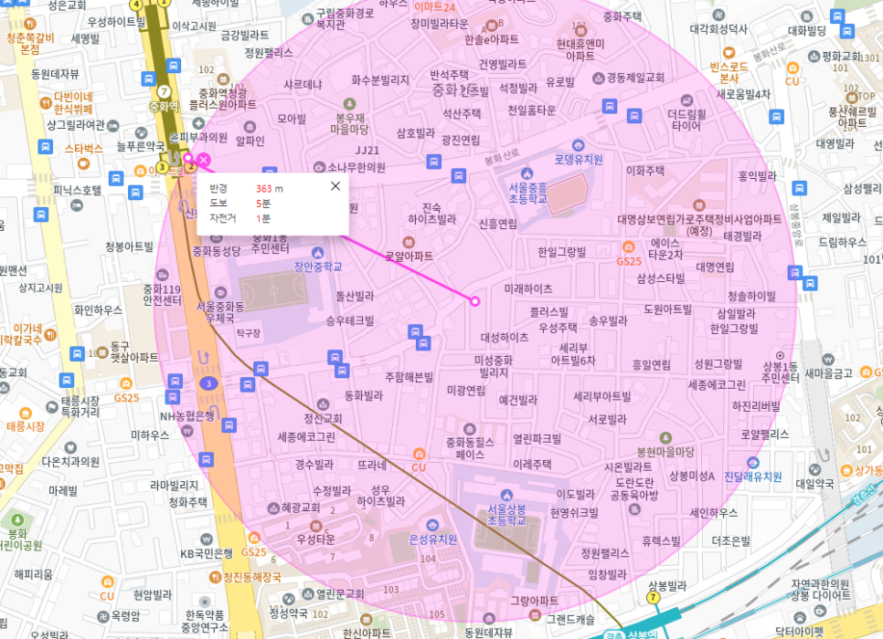 중화동 월주차 _  중화도 역근처 도보로 이동가능한 주차장