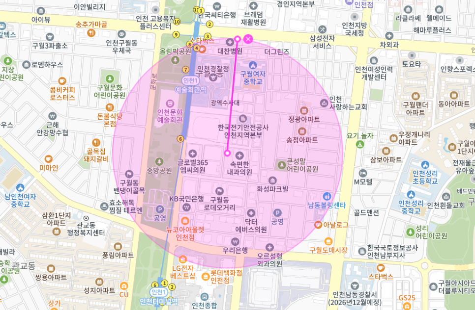 구월동 월주차 _ 인천의 핫 플레이스 구월동 로데오거리에 있는 월주차장
