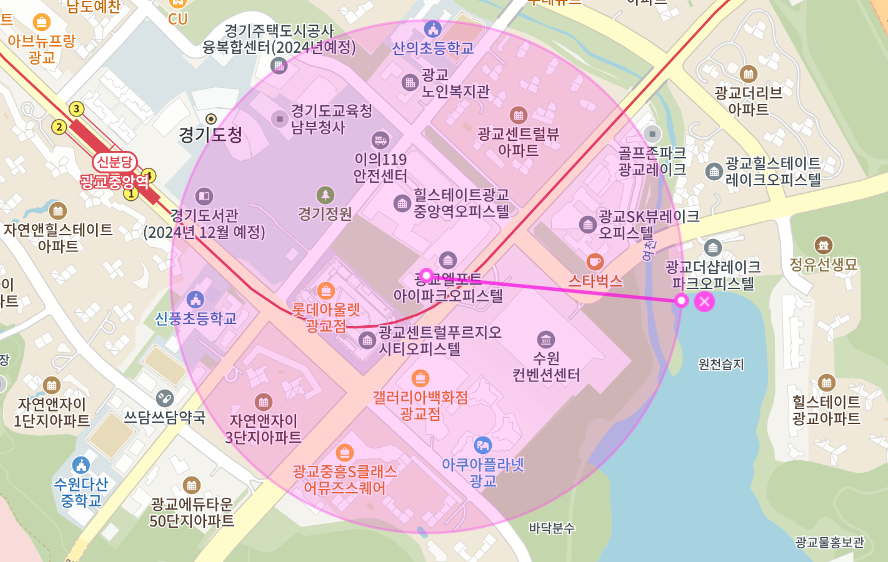 광교 월주차 _ 광교중앙역/롯데아울렛 광교점 옆에 단일주차 24시간 사용
