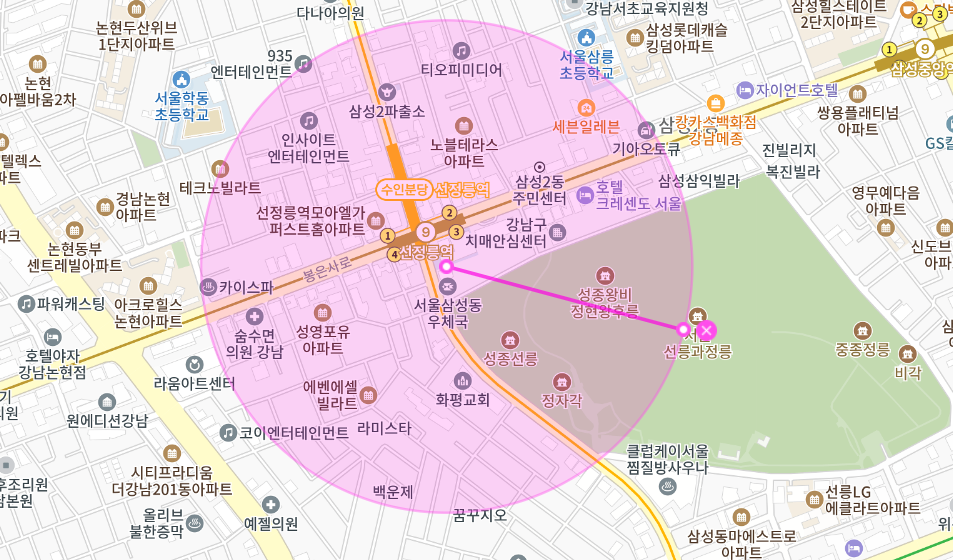 선정릉역 월주차 _ 3번 출구 바로에서 30초 걸리는 승용차 전용 기계식 주차장
