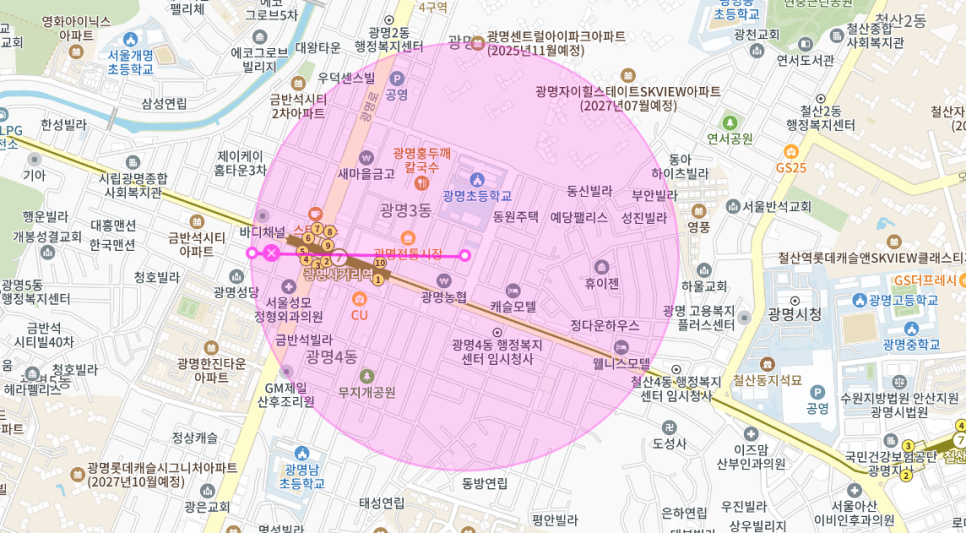광명사거리역 월주차 _ 광명동에서 출퇴근하시는 직장인분들이 24시간 사용할 수 있는 주차장