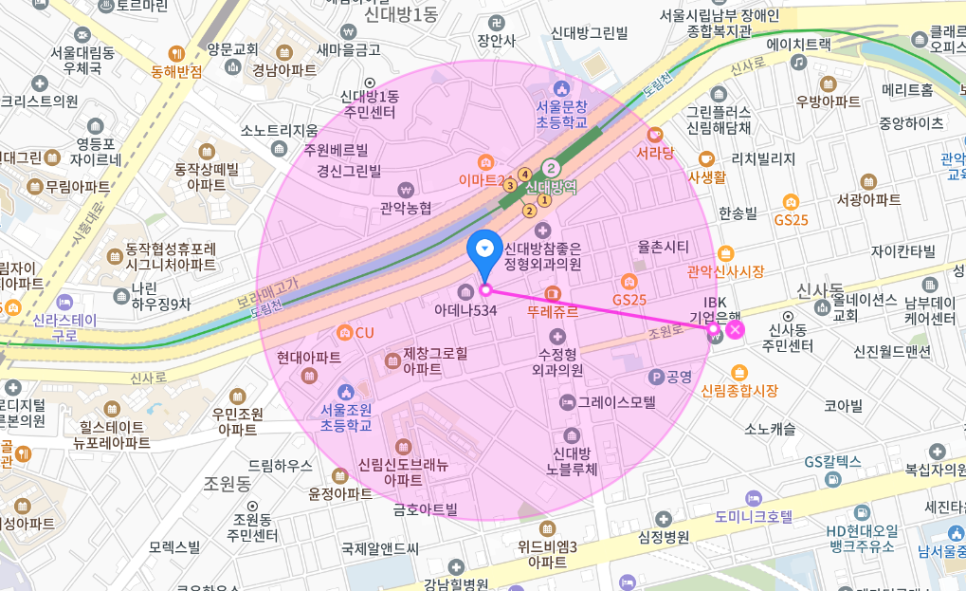 신대방동 월주차 _ NEW 대방동 2번 EXIT와 가까운 주차장