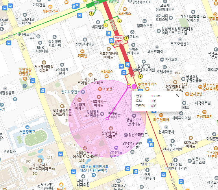 서초동 월주차, 강남역 5번 출구 근처 주차장