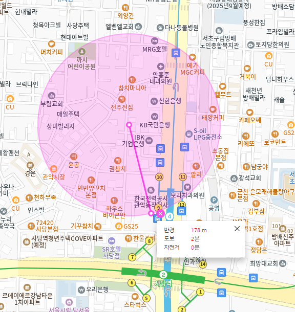 사당역 월주차, 사당역 지하철 출구에서 제일 가까운 곳