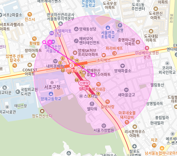 서초 월주차_양재역, 서초구청 인근 주차장