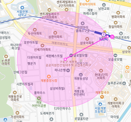 개봉역 월주차_개봉역 5분 거리 자주식 주차장