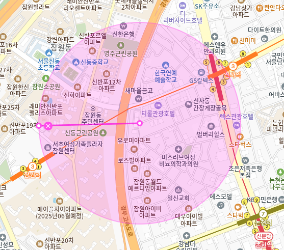 잠원역 월주차_잠원역, 잠원동 주민센터 인근 주차장
