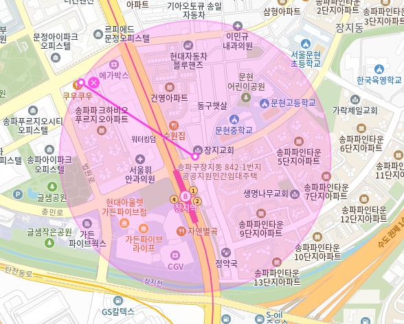 장지역 월주차_장지역 2분 거리 단일 주차장
