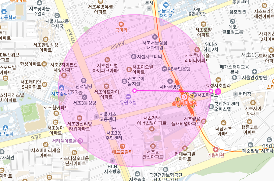 서초동 주차장 _ 남부터미널역 6번 출구에서 매우 가까운 월주차장 필요하세요?