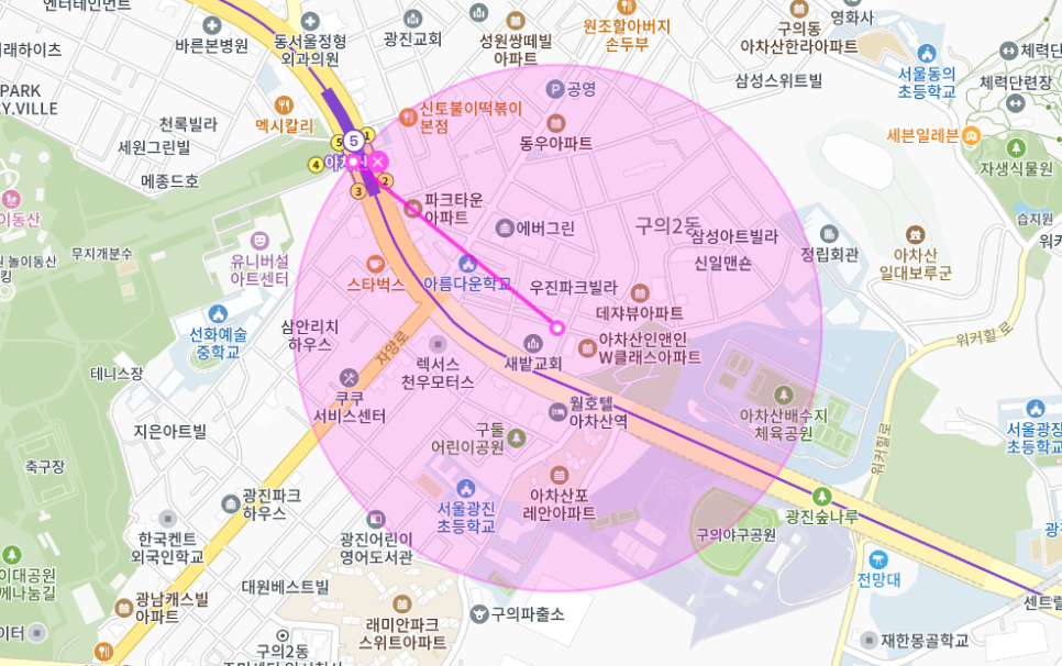 구의동 월주차 _ 아차! 아차산역 옆에 월주차장 있었지?!