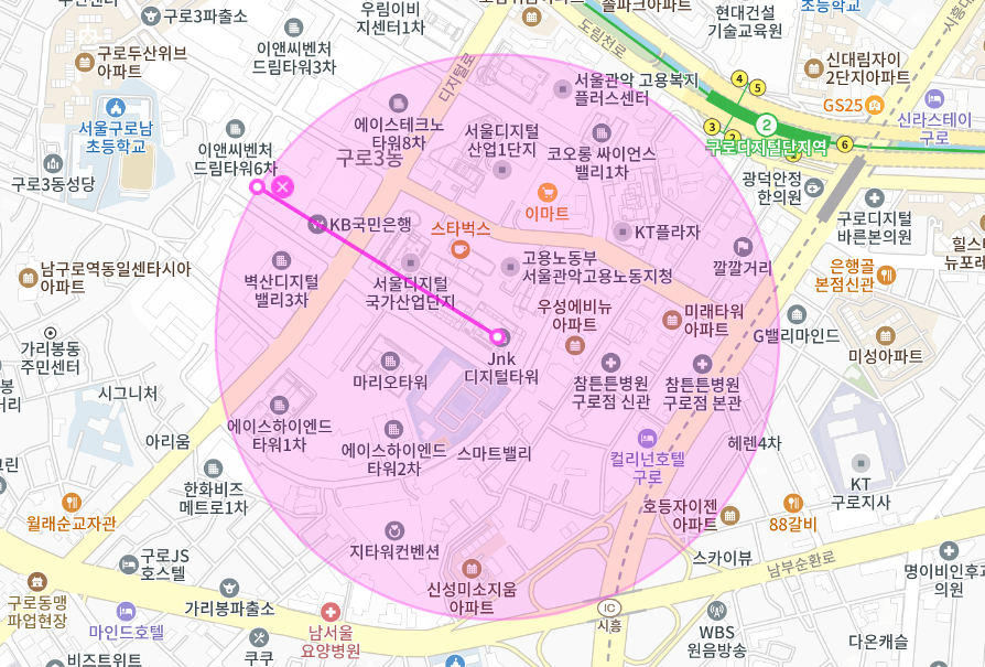 구로디지털단지 월주차 _ 한국산업기술시험원 서울분원에서 무척 가까운 월주차장 정보!