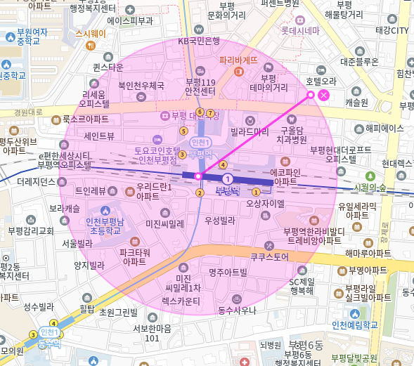 부평역 월주차_롯데마트부평역점 Tmap 제휴 월주차장