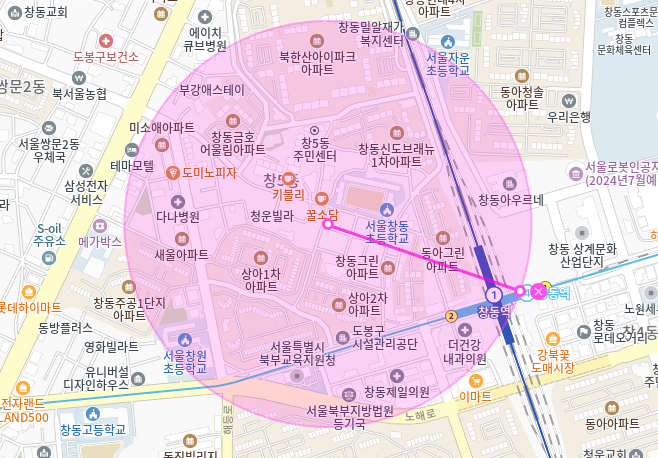 도봉구 월주차_창동역 5분 거리 단일 주차장
