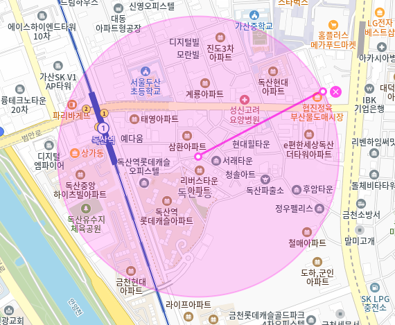 독산역 월주차_현대지식산업센터 인근 월주차장