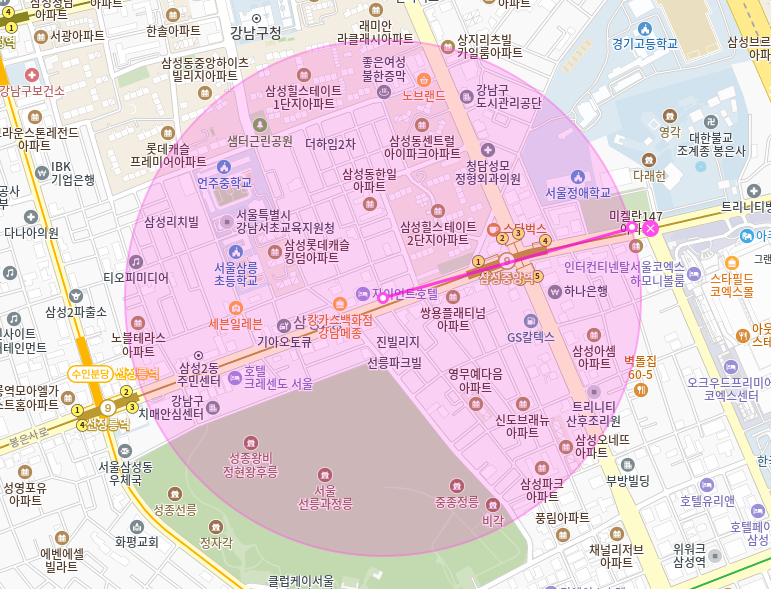 삼성중앙역 월주차_ 1번출구 도보 3분내로 갈수있는 역세권 주차장