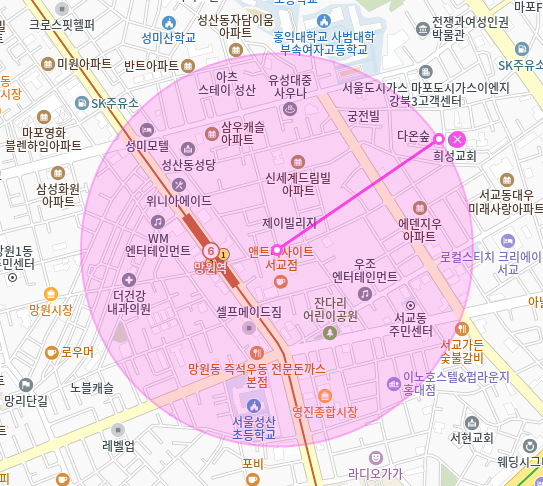 망원역 월주차_망원역 1번 출구 1분 거리 월주차장