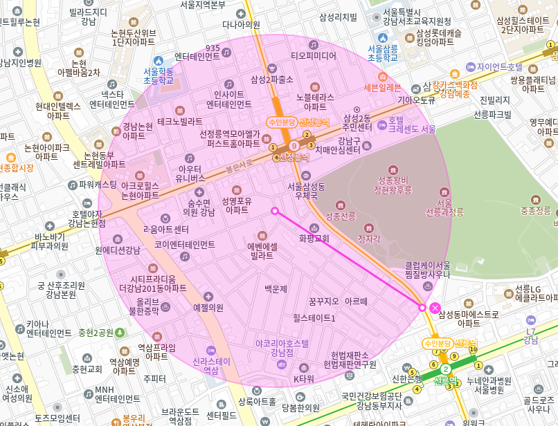 선정릉역 월주차_ 4번출구에서 도보 3분내로 갈수있는 최적의 주차장