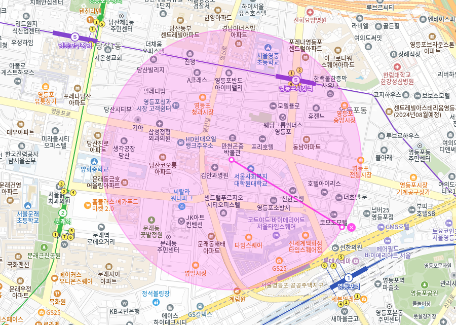 문래동 월주차_ 영등포 타임스퀘어/영등포시장역 도보 5분거리 위치한 월주차장
