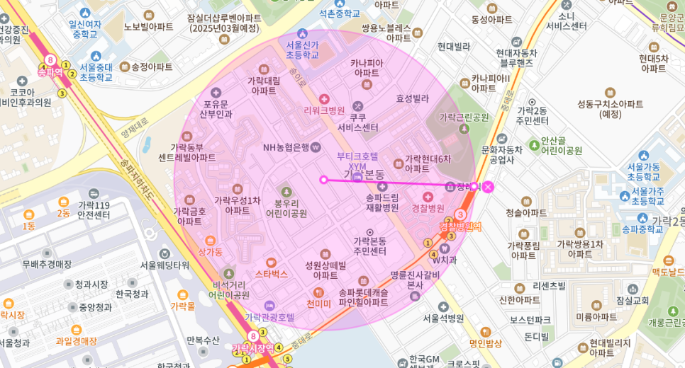 경찰병원역 주차장 _ 시간, 차량 제한 없이 사용 가능한 주차장