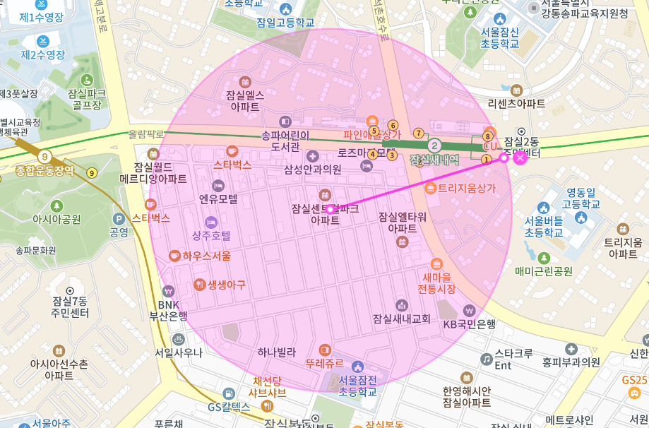 잠실 월주차 _ 잠실새내역 3번 4번 출구에서 가까움