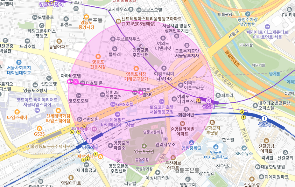 영등포 월주차 _ 영등포역 인근 승용차 전용 24시 주차장