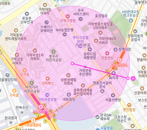 경찰병원역 월주차_경찰병원역 도보 5분 거리 24시 주차장