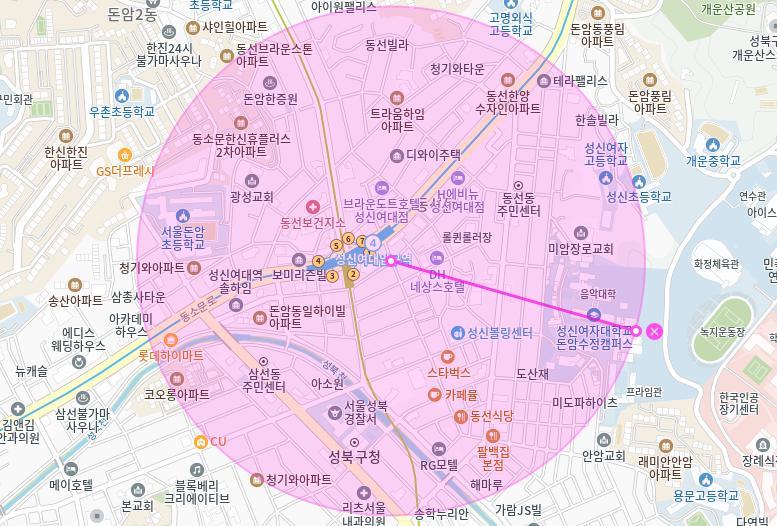성북구 월주차_ 성신여대입구역 1번출구 인근 역세권 주차장