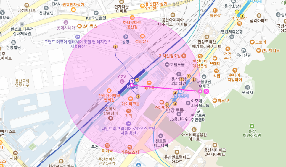 신용산역 월주차 _ 사실 용산역이 더 가까운 주차장입니당!
