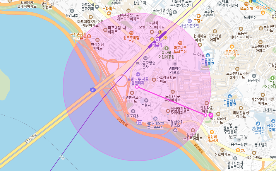 마포역 월주차_ 마포한강공원/마포어린이공원/마포역 5분거리/단일주차