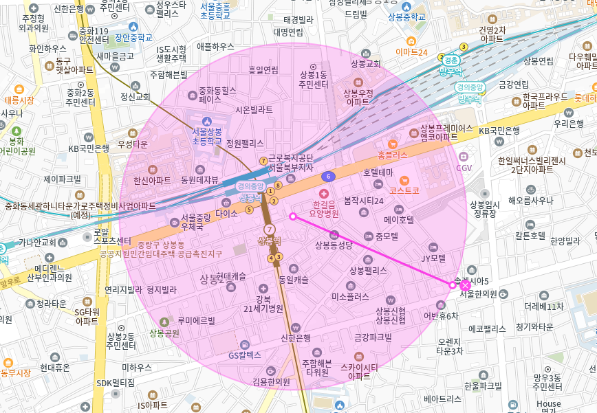 상봉동 월주차_ 상봉역 2번출구 인근 도보 3분거리 기계식/단일주차