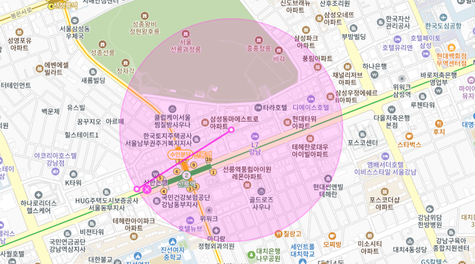 선릉 월주차 _선릉역 5번 출구 앞 월주차장