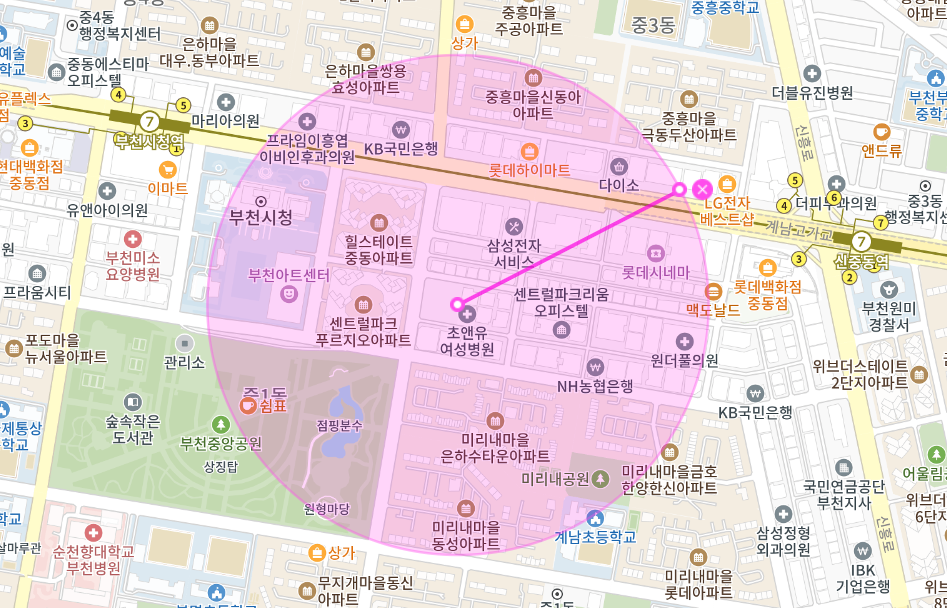 신중동 월주차 _ 부천시청과 가까운 자주식 단일주차장