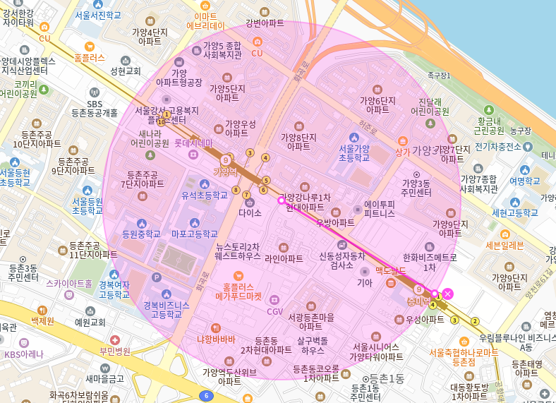 가양역 월주차_ 6번출구 인근 도보 1분거리 주차장