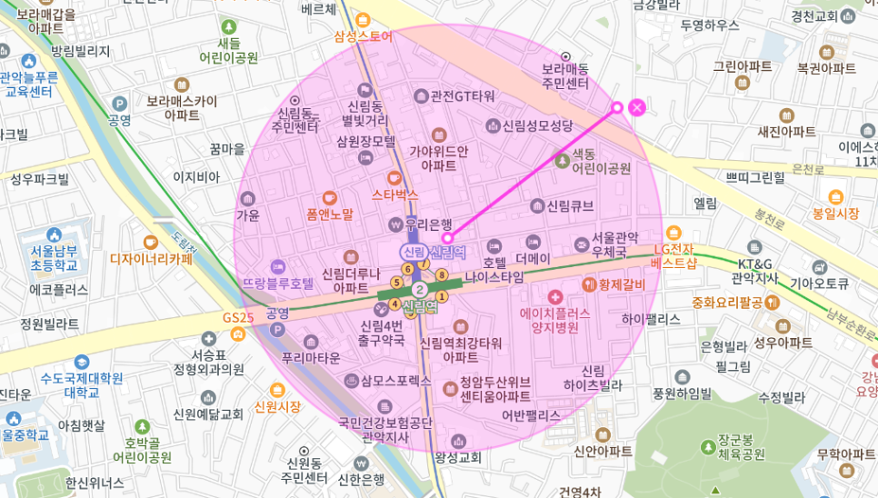 신림역 월주차 _ 초 역세권/기계식/승용차/24시간