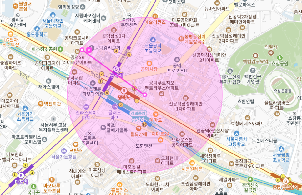 공덕역 월주차 _ 6번 출구 앞 역세권 전일제 주차장