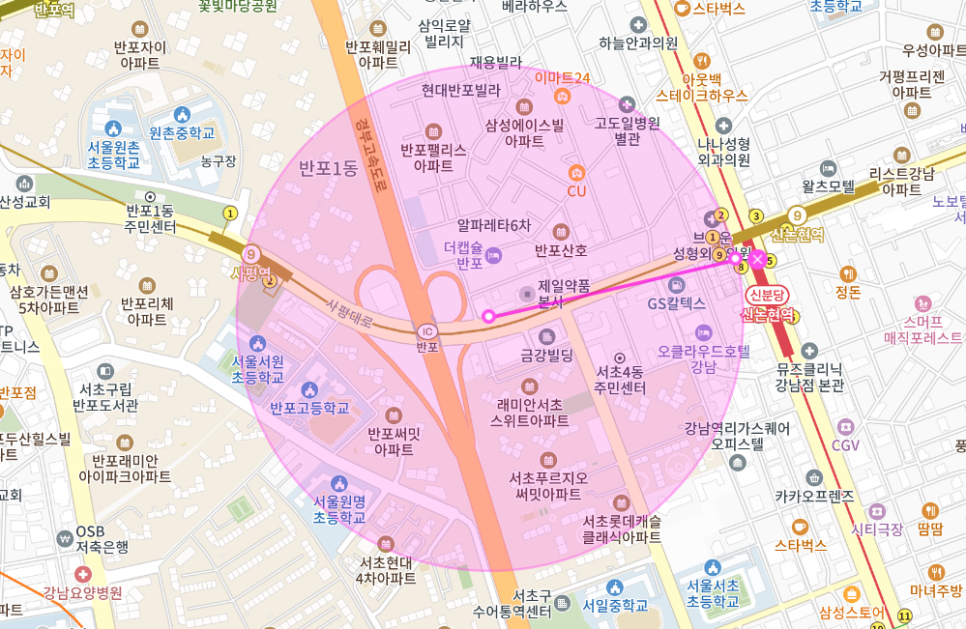 반포동 월주차 _ 절반만 포동 포동 하다는 동네에 있는 주차장