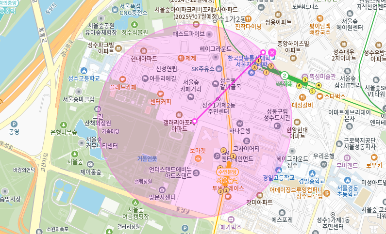 성수 월주차 _ 서울숲역 인근 평일 전용 주차장