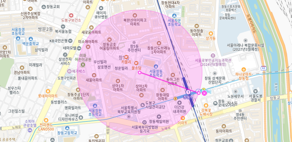 창동역 월주차 _ 경차,승용차 전용/ 평일 전용/ 월 8만원 주차장