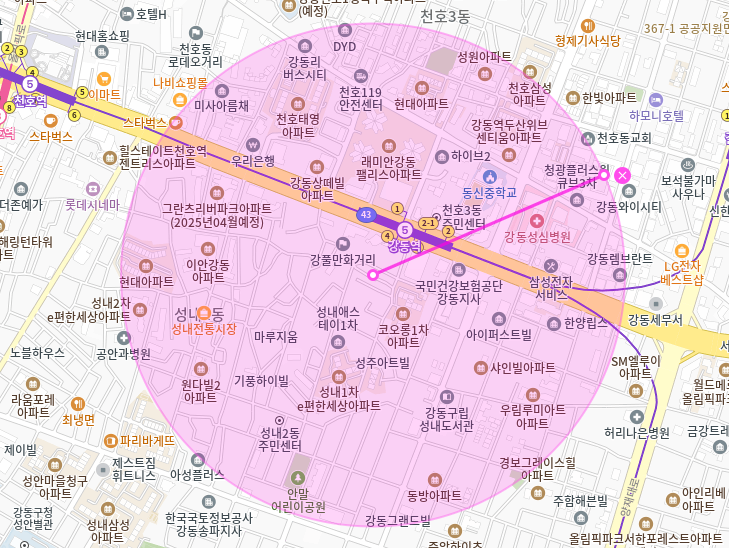 강동역 월주차_4번출구까지 도보 1분거리 단일주차장 가져가세요